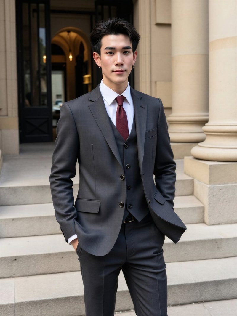 外景职业照 male